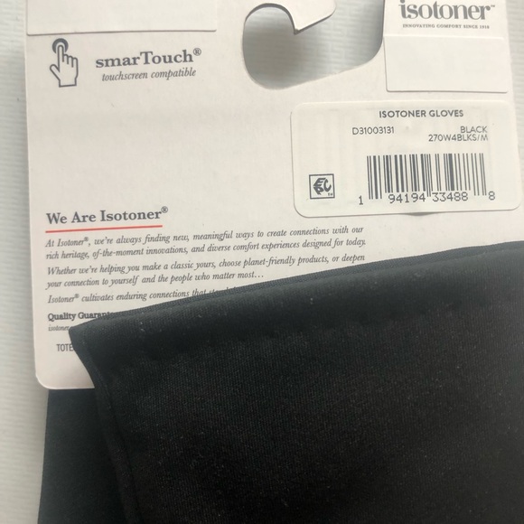 Isotoner women’s Classic Black Gloves - Picture 2 of 8